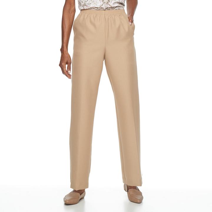 Women's Alfred Dunner Studio Pull-on Pants, Size: 18, Med Beige