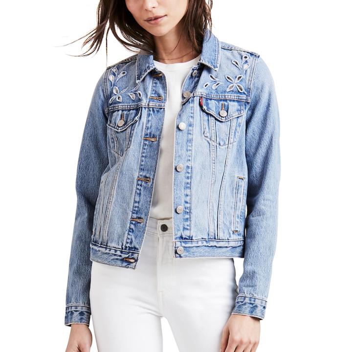 Women's Levi's&reg; Original Trucker Denim Jacket, Size: Large, Dark Blue