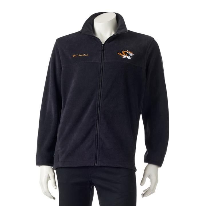 Men's Columbia Missouri Tigers Flanker Ii Full-zip Fleece, Size: Small, Black