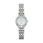 Seiko Women's Core Diamond Stainless Steel Solar Watch - Sup333, Silver