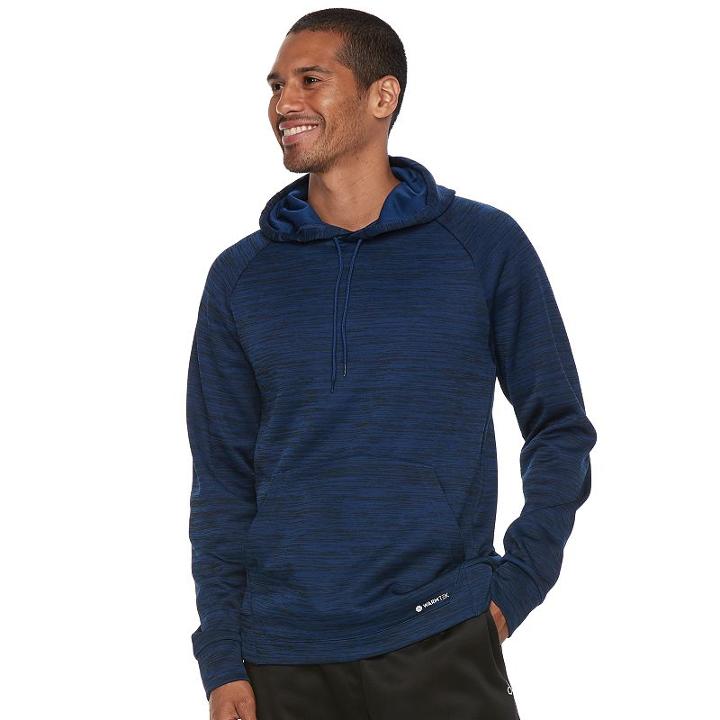 Men's Tek Gear&reg; Performance Fleece Pullover Hoodie, Size: Large, Dark Blue