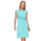 Women's Dana Buchman Twist-front Dress, Size: Xs, Med Blue