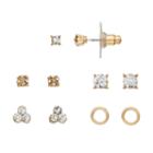 Lc Lauren Conrad Nickel Free Circle & Cluster Stud Earring Set, Women's, Gold