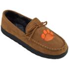 Men's Clemson Tigers Microsuede Moccasins, Size: 13, Brown