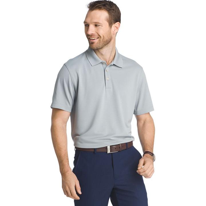 Big & Tall Van Heusentraveler Air Classic-fit Performance Polo, Men's, Size: Xxl Tall, Light Grey