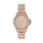 Juicy Couture Women's Charlotte Crystal Stainless Steel Watch, Pink