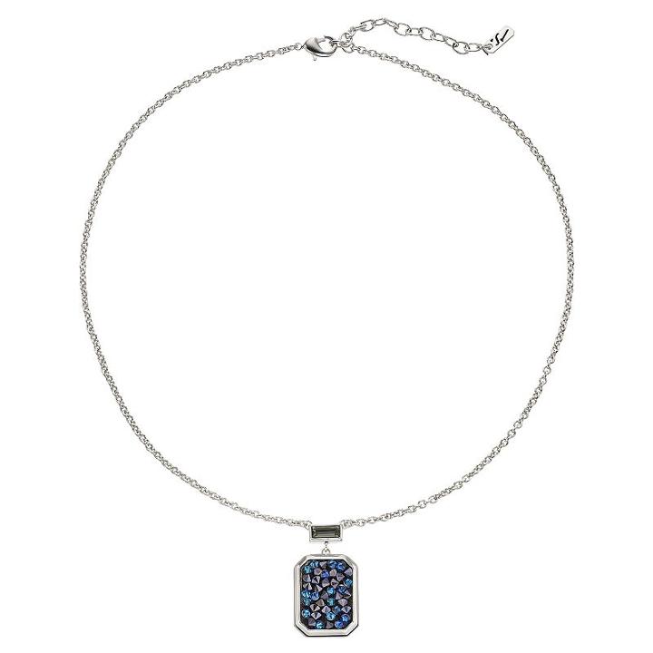 Simply Vera Vera Wang Emerald Cut Swarovski Crystal Pendant Necklace, Women's, Blue