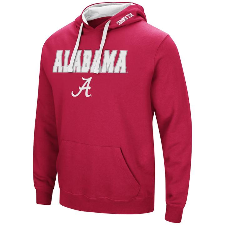 Men's Alabama Crimson Tide Pullover Fleece Hoodie, Size: Xxl, Dark Red