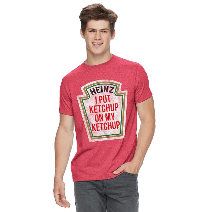 Men's Heinz Extra Ketchup Tee, Size: Medium, Med Red