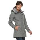 Women's Weathercast Hooded Soft Shell Anorak Jacket, Size: Large, Light Grey