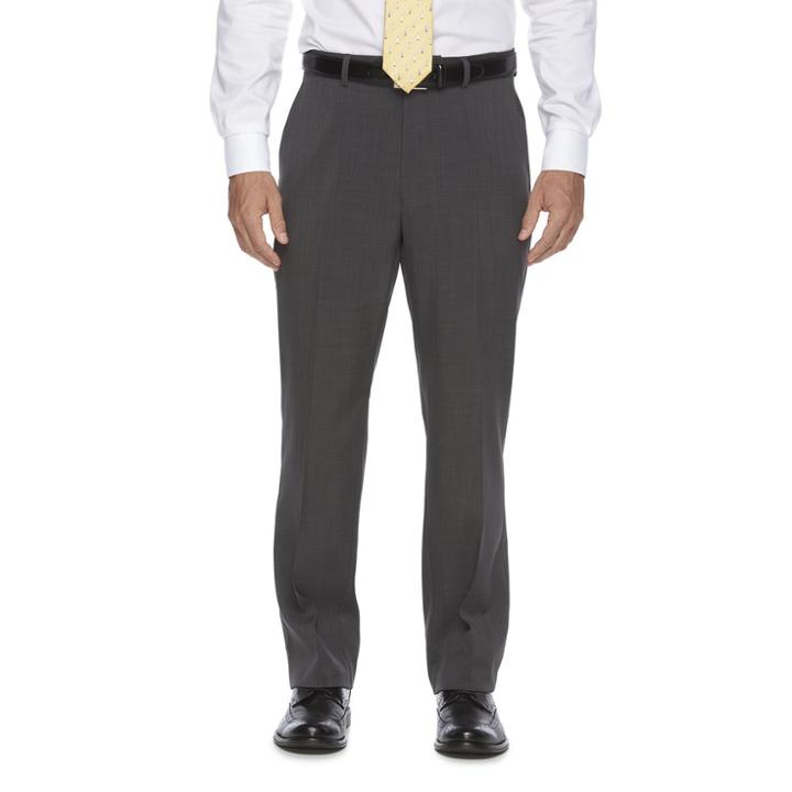 Men's Chaps Slim-fit Performance Flat-front Dress Pants, Size: 36x34, Grey