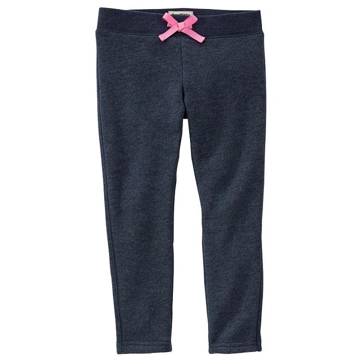 Girls 4-8 Oshkosh B'gosh&reg; Solid Ribbed Waist Skinny Pants, Girl's, Size: 4, Blue