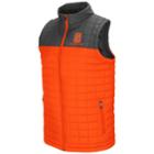 Men's Syracuse Orange Amplitude Puffer Vest, Size: Medium, Drk Orange