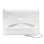 Girls 4-16 Bow Shoulder Bag, Girl's, White