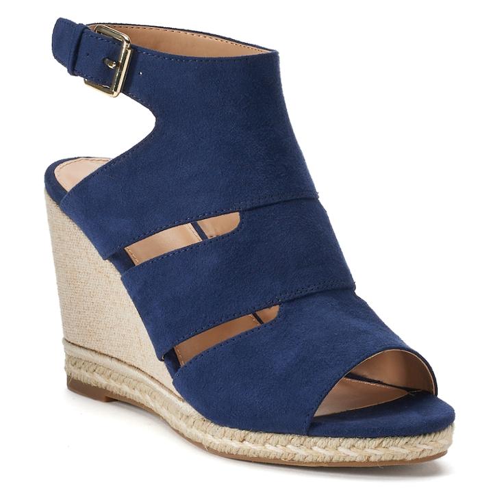 Apt. 9&reg; Business Women's Wedges, Size: 6.5, Blue (navy)