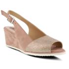 Spring Step Evia Women's Wedge Slingback Sandals, Size: 39, Light Pink