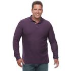 Big & Tall Croft & Barrow&reg; Classic-fit Stretch Performance Pique Polo, Men's, Size: Xxl Tall, Drk Purple