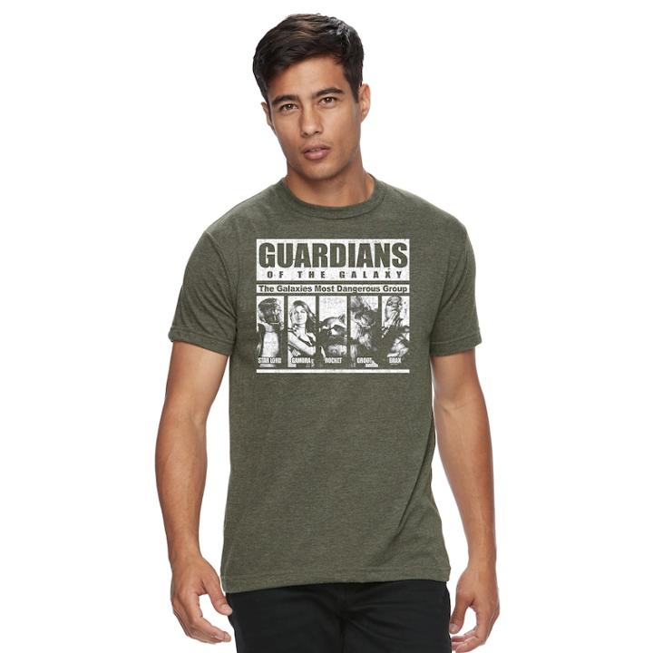 Men's Guardians Of The Galaxy Tee, Size: Medium, Grey (charcoal)