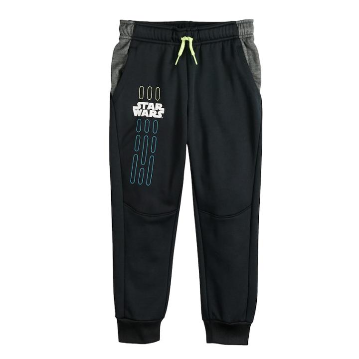 Boys 4-8 Star Wars A Collection For Kohl's Glow In The Dark Jogger Pants, Size: 8, Black