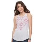 Mudd, Juniors' &reg; Tie-dye Halter Tank, Girl's, Size: Large, Brt Purple