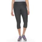 Plus Size Tek Gear&reg; Lattice-back Capri Leggings, Women's, Size: 3xl, Dark Grey
