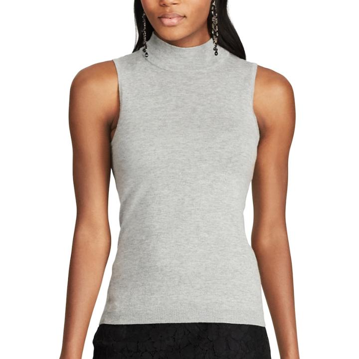 Women's Chaps Sleeveless Sweater, Size: Medium, Grey