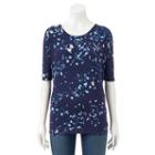 Women's Apt. 9&reg; Dolman Tee, Size: Small, Dark Blue