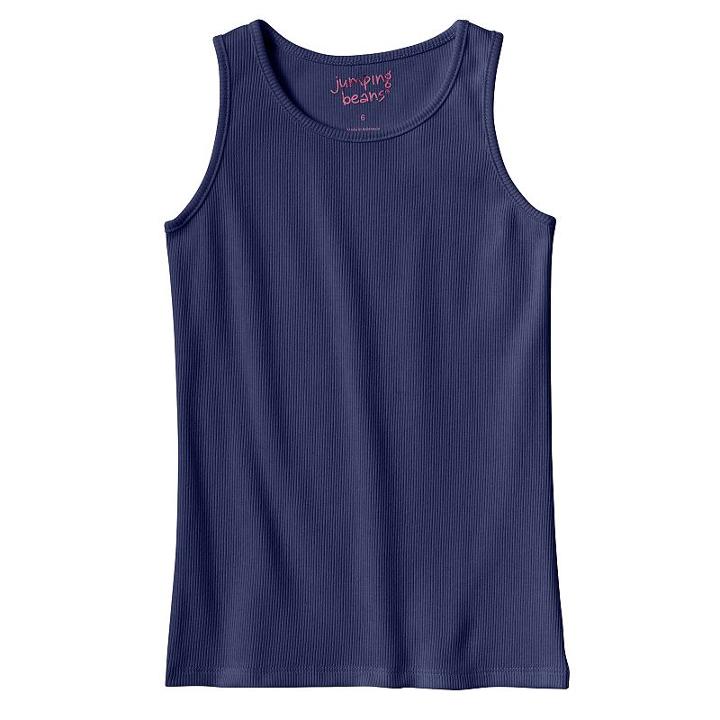 Girls 4-10 Jumping Beans&reg; Basic Ribbed Tank Top, Girl's, Size: 6, Blue