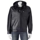 Men's Vintage Leather Leather Racer Jacket, Size: Xxl, Black