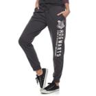 Juniors' Harry Potter Hogwarts Crest Lace-up Graphic Sweatpants, Teens, Size: Xl, Grey (charcoal)