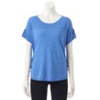 Women's Apt. 9&reg; Ruched Crewneck Sweater, Size: Xl, Blue Other