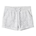 Girls 4-10 Jumping Beans&reg; Lace Front Shorts, Girl's, Size: 6, Light Grey