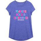 New Balance, Girls 4-6x Relaxed-fit Performance Graphic Tee, Girl's, Size: 4, Brt Purple