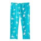 Girls 7-16 & Plus Size So&reg; Patterned Capri Leggings, Girl's, Size: 12, Turquoise/blue (turq/aqua)
