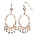 Lc Lauren Conrad Beaded Oval Nickel Free Chandelier Earrings, Women's, Blue