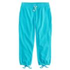 Girls 7-16 So&reg; Faux-bow Back Jogger Pants, Size: 12, Turquoise/blue (turq/aqua)