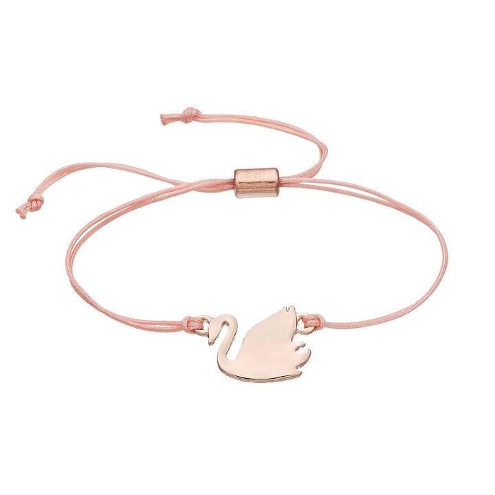 Lc Lauren Conrad Swan Pink Cord Slipknot Bracelet, Women's