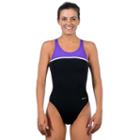 Women's Dolfin Ocean Panel High Performance Colorblock One-piece Swimsuit, Size: 28 Comp, Gold