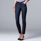 Women's Simply Vera Vera Wang Skinny Jeans, Size: 10 Long, Med Blue
