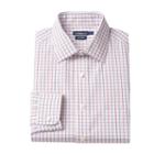 Men's Croft & Barrow&reg; Regular-fit Checked Easy-care Spread-collar Dress Shirt, Size: 17.5-34/35, White