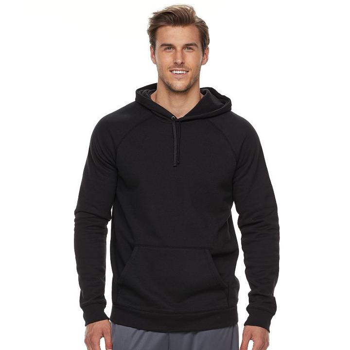 Big & Tall Tek Gear&reg; Fleece Hoodie, Men's, Size: L Tall, Black
