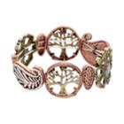 Believe In Flower, Leaf & Tree Of Life Stretch Bracelet, Women's, Multicolor