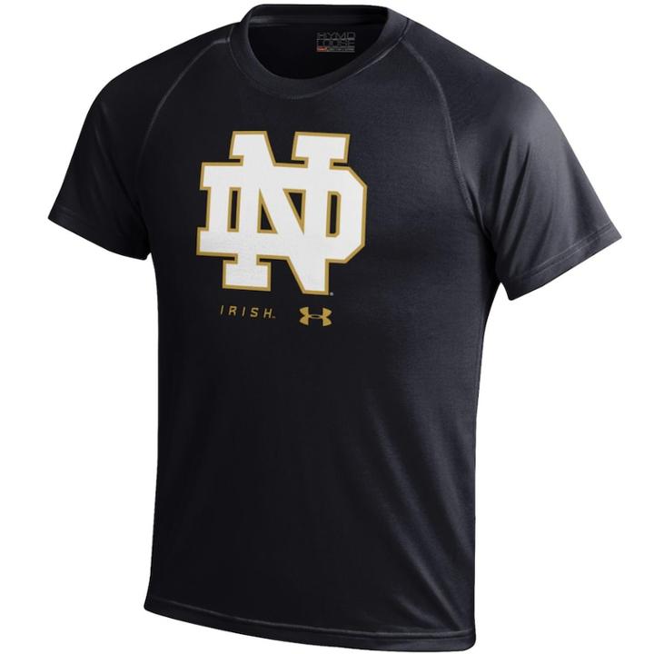 Boys 8-20 Under Armour Notre Dame Fighting Irish Tech Tee, Size: S 8, Black