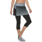 Women's Tek Gear&reg; Core Performance Tennis Skirted Capri Leggings, Size: Xl, Turquoise/blue (turq/aqua)