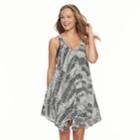 Women's Portocruz Animal Print Racer Back Flowy Cover-up Dress, Size: Medium, Animal Patch