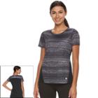 Women's Tek Gear&reg; Mesh Back Base Layer Workout Tee, Size: Small, Black