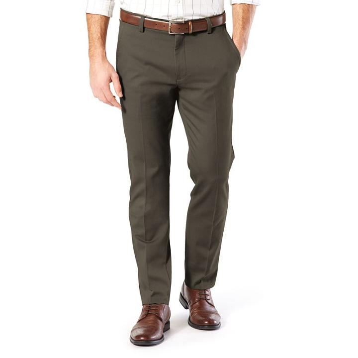 Men's Dockers&reg; Easy Khaki D1 Slim Tapered Stretch Flat-front Pants, Size: 33x30, Green Oth