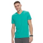 Men's Urban Pipeline&reg; Ultimate V-neck Fashion Tee, Size: Small, Med Green