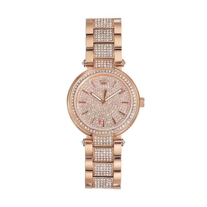 Juicy Couture Women's Sienna Crystal Stainless Steel Watch - 1901497, Size: Medium, Multicolor