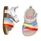 Baby Girl Carter's Rainbow Sandals, Size: 3-6 Months, Multicolor